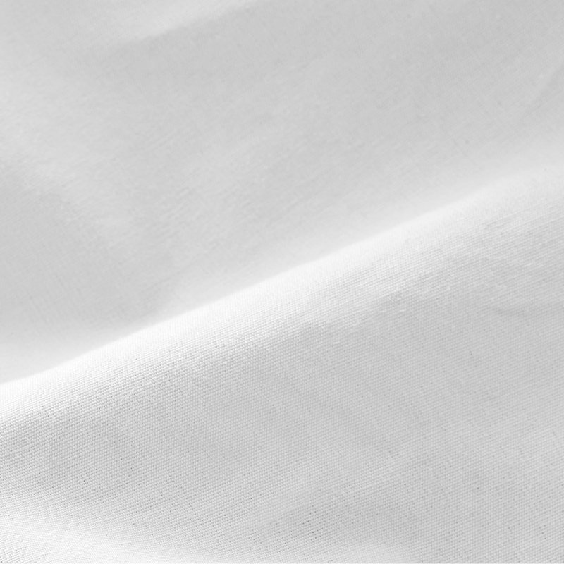 Organic Cotton Twin White Percale Fitted Sheet Set