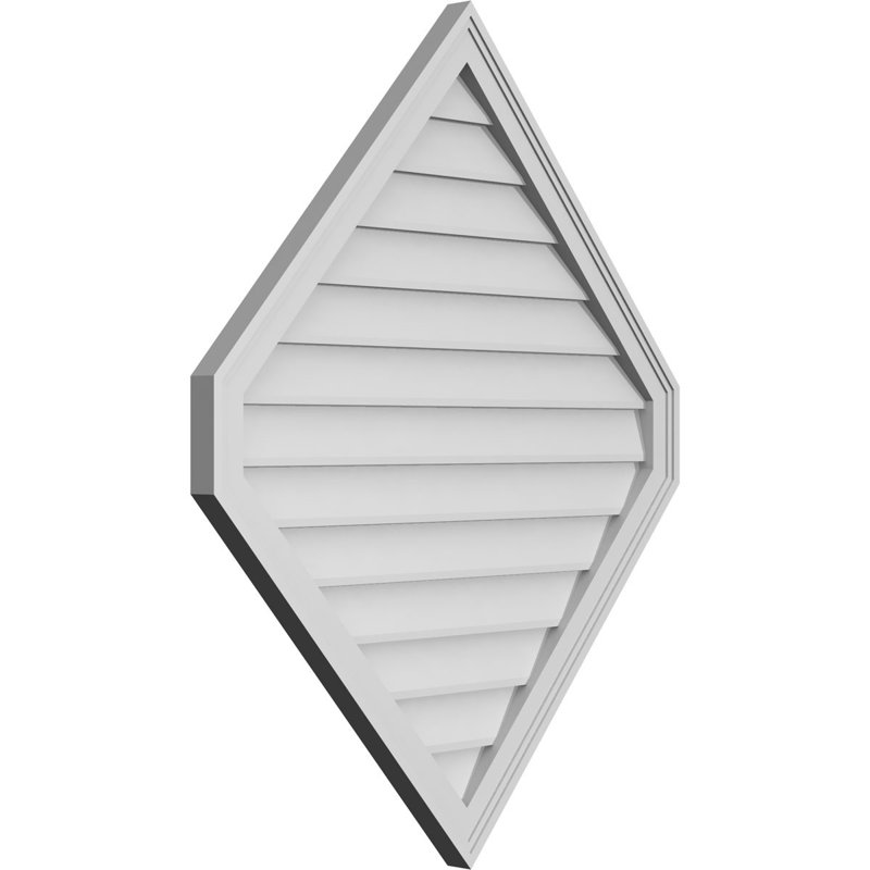 Ventilé vertical à pignon vertical 13/12 po, H 42 po x l 34 po x P 1,5 po