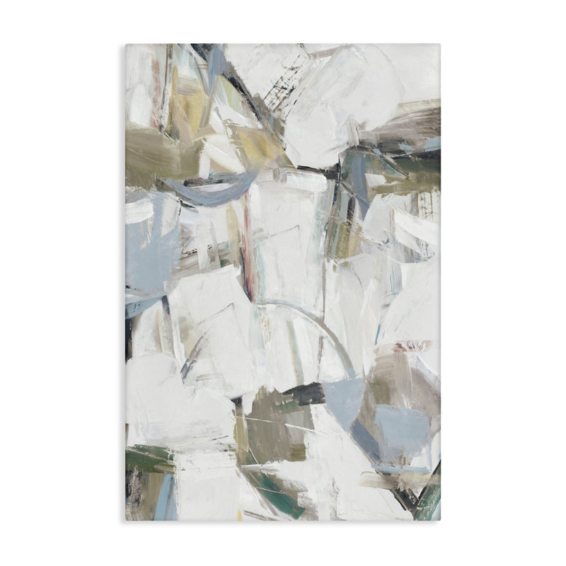 Toile abstraite résonnante, design par Hannah Dawson, H 45 po x l 30 po