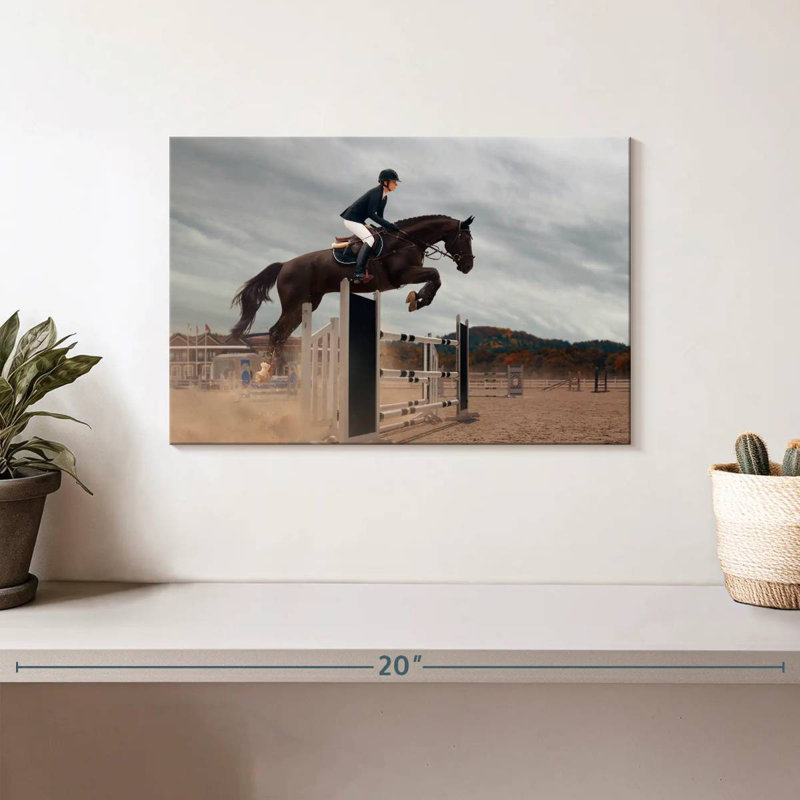 Equestrian jumping Sireci, H 8 po x l 12 po
