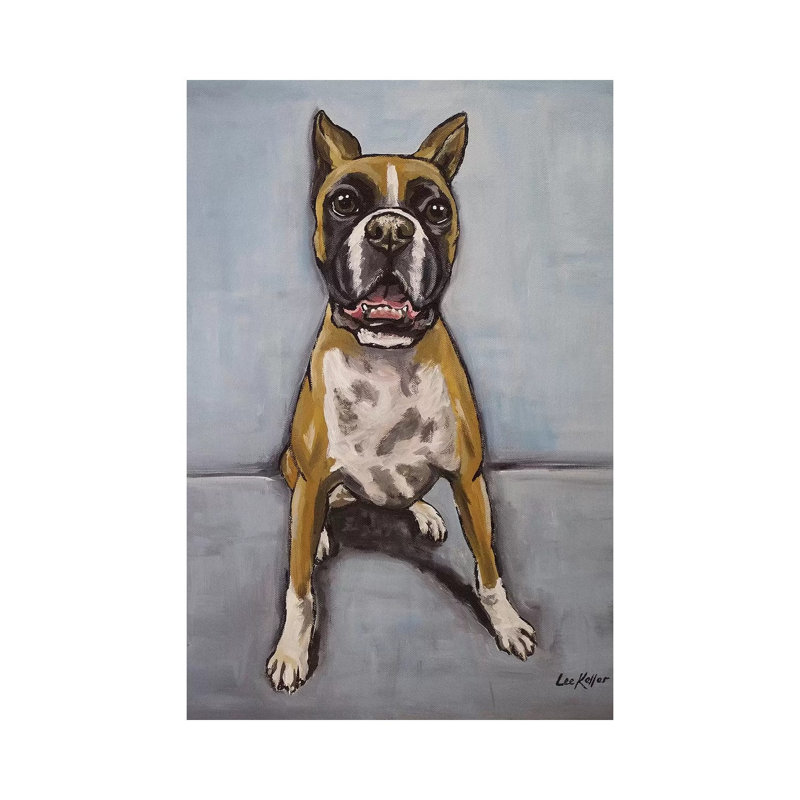 Boxer - Wrapped Canvas Print, 101.6 cm H x 66.04 cm W x 3.175 cm D