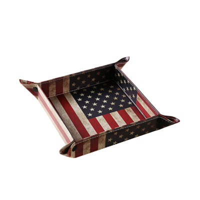 Leather Tray Desktop Finishing Tray Home Storage Tray