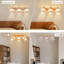 Burlap Semi Flush Mount