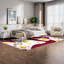 Grand lit escamotable peu encombrant, bois blanc avec rangement et design moderne