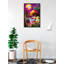Gnome champignon magique - 23 x 35 pouces - Affiche rétro en bois d'ingénierie avec verre plexi