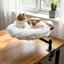 Everiz Clamp-On Cat Desk Bed with 360° Rotation & Adjustable Height