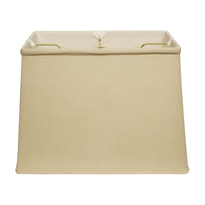 Abat-jour rectangulaire en lin 16 po