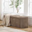 Banc de rangement avec repose-pieds et espace de rangement pour petits espaces-1502711983