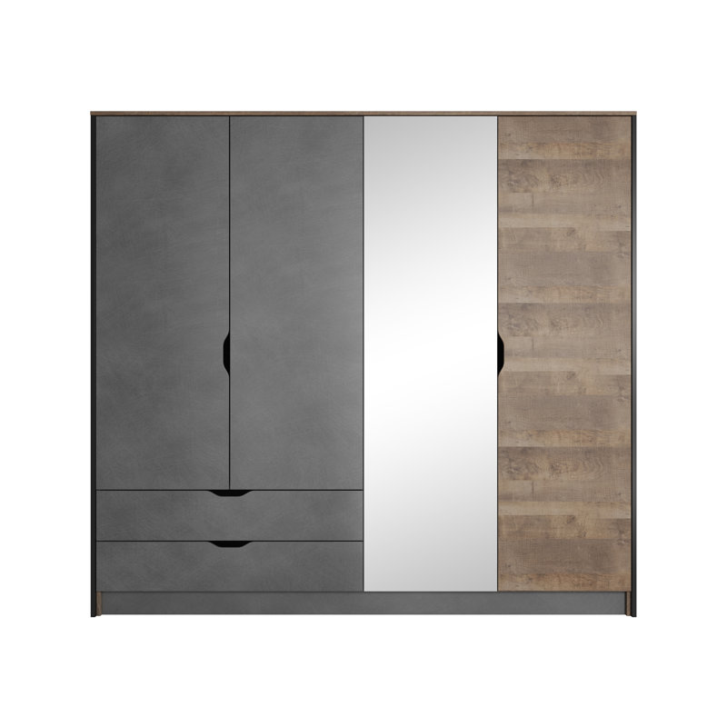 Agile 4 Door Manufactured Wood Wardrobe