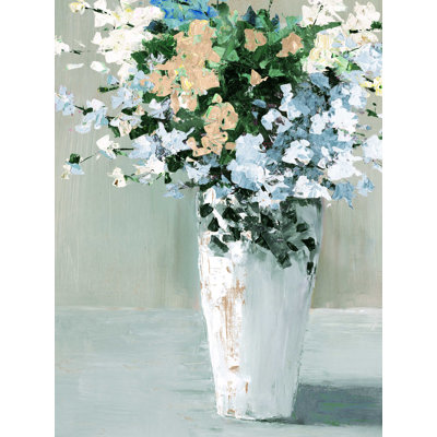 " Impasto Sage Flower Bouquet "