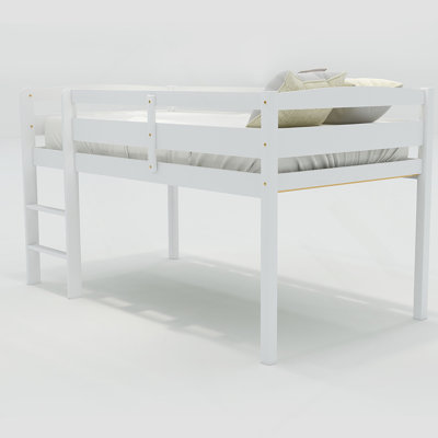 Practical and Stylish Low Loft Bed with Ladder, Ideal for Limited Spaces, Crafted from Quality Materials for Durability