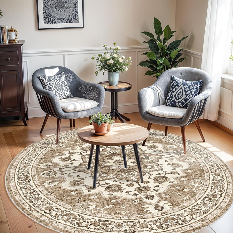 Washable Oriental Hallway Runner Rug - Rugs for Living Room Soft Carpet for Bedroom Kitchen Waterproof Floral Distressed Indoor Stain Resistant Non-Shedding Floor Carpets
