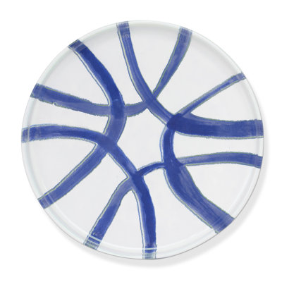 Hartley Appetizer Plate - White/Blue - 7.1"