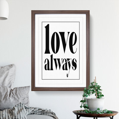 Love Always - Picture Frame Typography