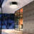 Lennon 12 In. Modern Matte Black And Gold Integrated Led Outdoor Flush Mount