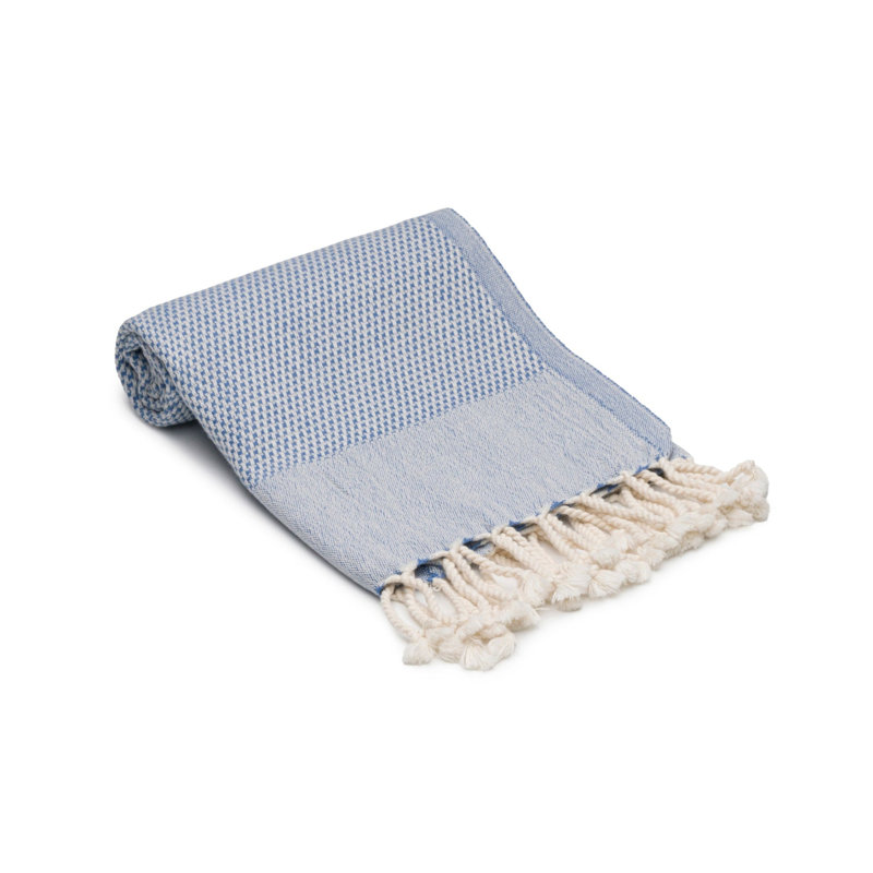 Ensemble de serviettes en coton Whisper, Bleu denim