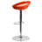 Minnesota Contemporary Plastic Adjustable Height Barstool with Rounded Cutout Back-31020407