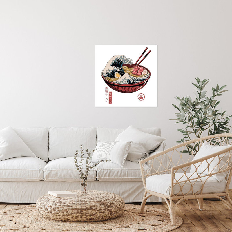 «Great Ramen Wave» par Vincent Trinidad - impression non encadrée, H 24 po x l 24 po x P 0,25 po