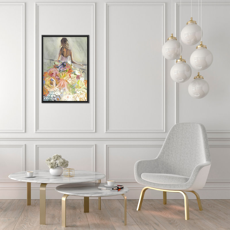 Nature Inspired Blossom Reverie: The Enigmatic Backdrop, 40" H x 30" W