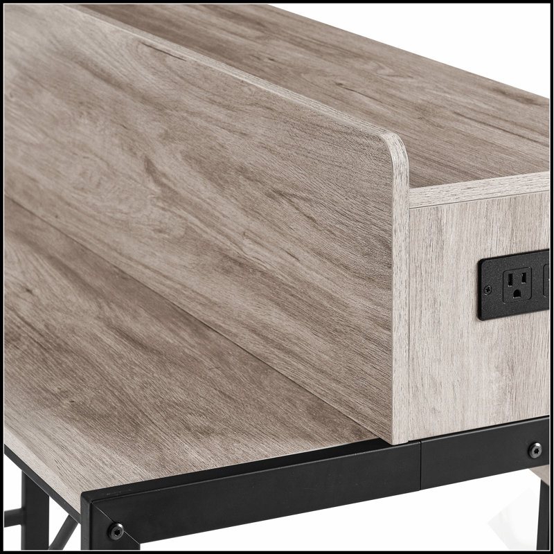 Ensemble de table de bar polyvalent avec prise de courant, lumières DEL et trois tabourets de selle ergonomiques pour les espaces de vie modernes