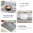 Silicone Sink Protector, 28.3" x 14.4" Right Drain Kitchen Sink Mat for Sink Bottom, Non-Slip and Heat-Resistant, For Farmhouse and Stainless Steel Sinks, With a Free Scrub Sponge, Grey