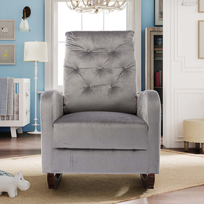 Fauteuil berçant à haut dossier Chrisann