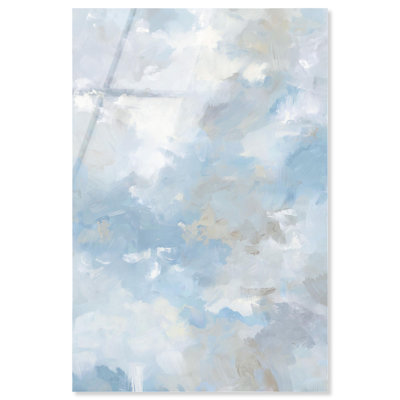 «Azure Mist Shimmer», impression sur toile apaisante par Art Remedy
