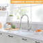 Robinet de cuisine rétractable à poignée simple avec distributeur de savon