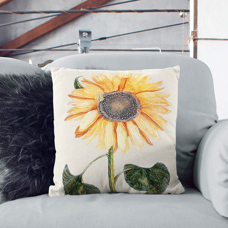 Square Throw Cushion, White, 40cm H x 40cm W x 15cm D