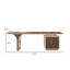 Bureau en bois de noyer 78,74 po-1445160262