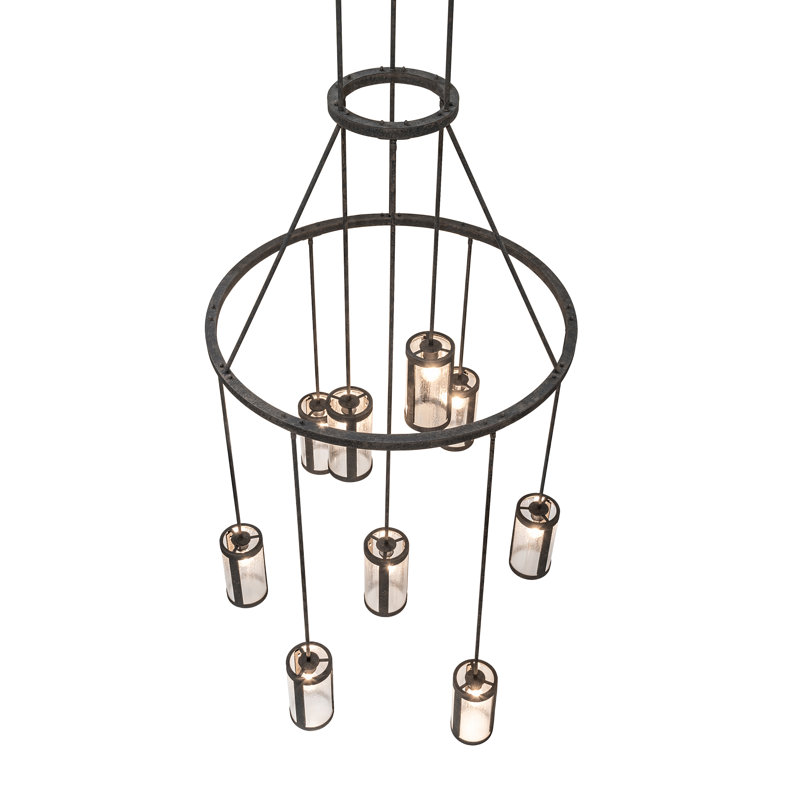 48" Wide Cartier 9 Light Chandelier