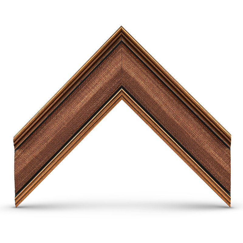 Slim Industrial Deco TV Frame For Samsung Frame TV and Frame Pro, 65", Copper