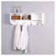 Portemanteau mural blanc avec 4 crochets doubles-1836185372