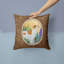 Coussin décoratif intérieur / extérieur brun Setter