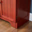 Armoire de rangement autoportante 72,4 po, 8 portes, 4 tablettes. Cerise. Pour la maison., Avec charnières et portes d'armoire d'aspect classique en cerisier, pour diverses pièces. Poignée lisse et rétro
