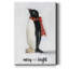 «Merry And Bright Penguin», toile tendue avec châssis - Prêt à accrocher-491281461