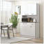 Buffet de cuisine moderne autoportant avec rangement et rangement