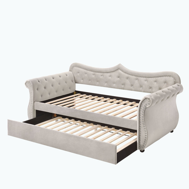 Tuft Linen Daybed with trundle