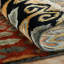 Artisan Hand Knotted Wool Southwestern Area Rug in Steel Blue; Earth; Ivory; Rust-726052588