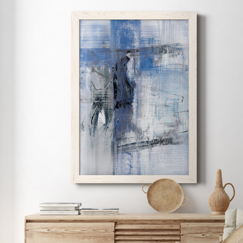 Reflections In Indigo - reproduction d'art sur toile, H 44 po x l 31 po x P 1 po, Blanc