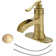 Bathroom Faucet Waterfall Sink Vanity Single Hole Faucets Restroom Bath One Handle Basin centerset with Pop Up Drain Stopper Mixer Tap Overflow Supply Line