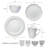 Pfaltzgraff French Lace 16-Piece Stoneware Dinnerware Set, Service for 4