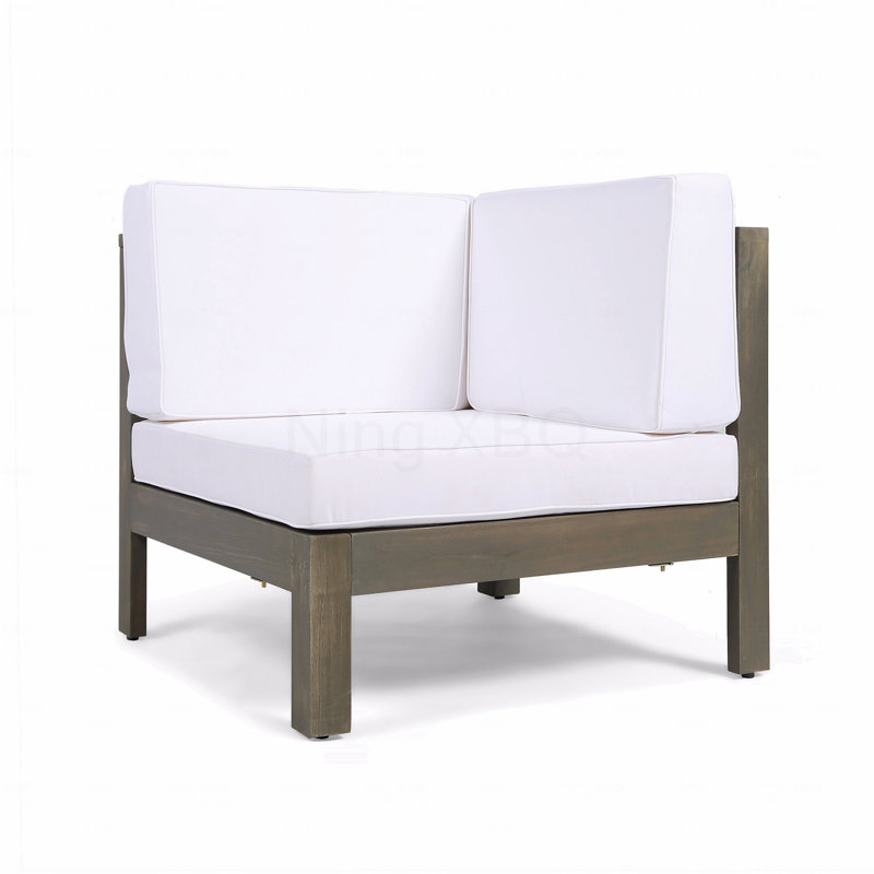 Chaise de coin Patio Oana, blanc