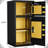 Coin - Operated, And Waterproof Safe, Large Double Door, 6.0 Cubic Feet, Digital Security, Hidden Code Function, All Steel Construction, Wall Mount, Thickened All Double Door Coin Steel, Mount