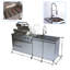 Barbecue au propane à 4 brûleurs Daheat Deluxe en acier inoxydable de 46 po avec rôtissoire, comptoirs en granit, armoire de rangement, évier, argent