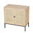 Set of 2 Rolland A Console Table Side Table with Rattan Door