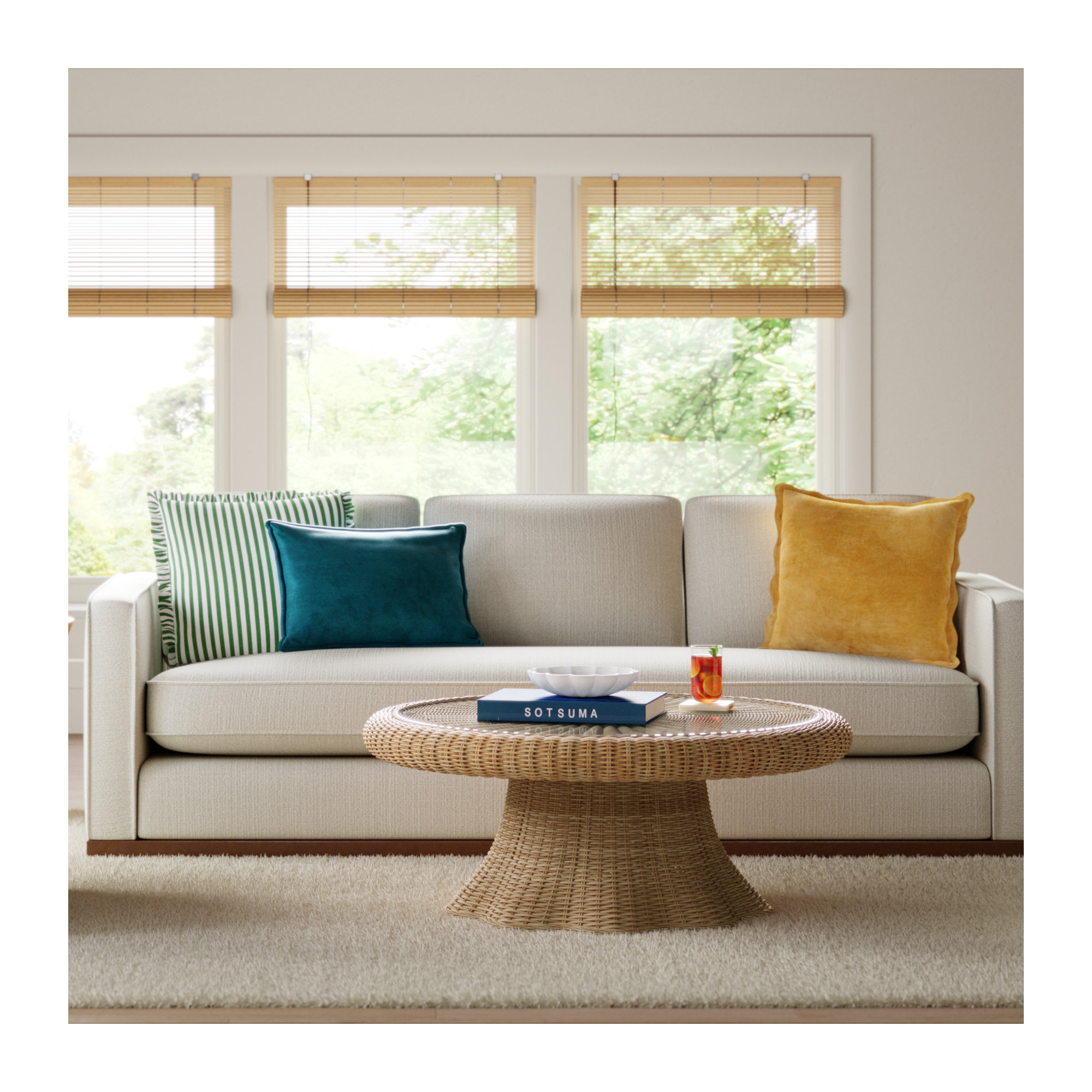 Astell Handmade Wool Rug, Rectangle 5' x 8'