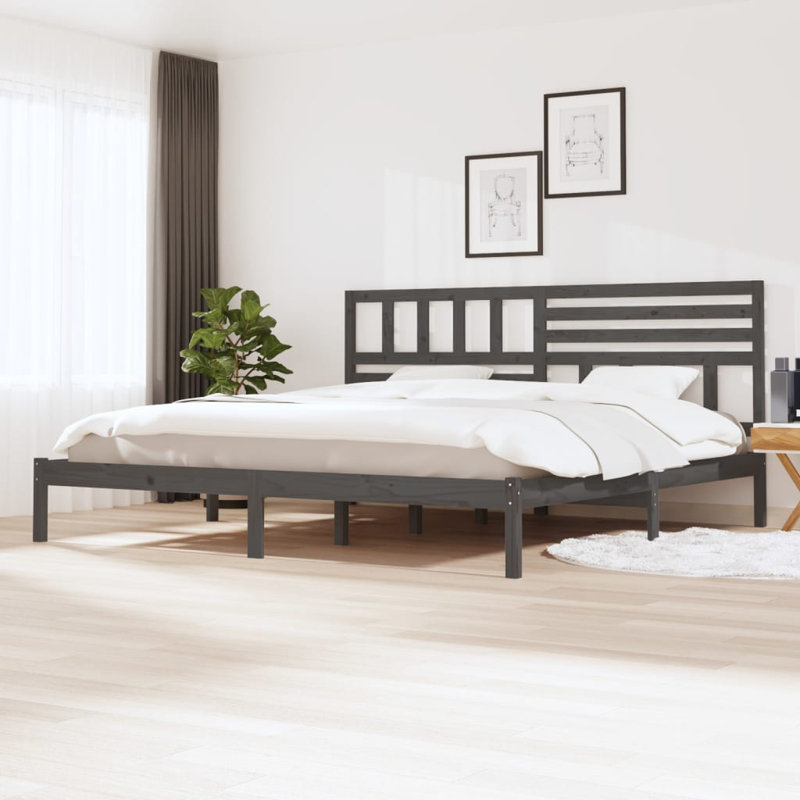 Bed Frame Solid Wood, natural, Super King (6')