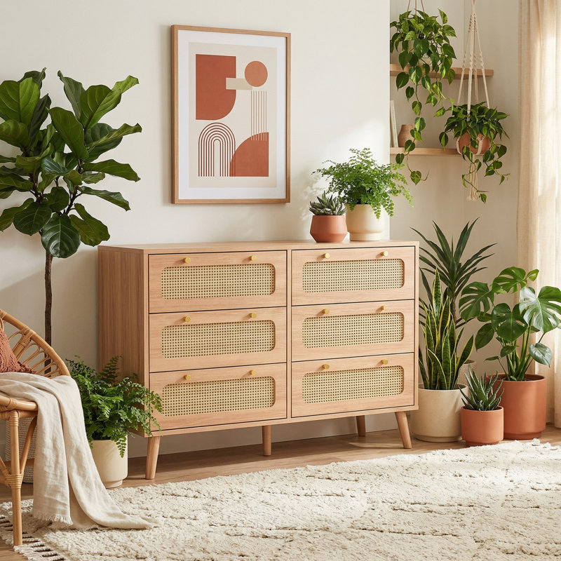 100 cm W Chest of 6 Drawers
