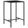 Patio Bar Table and Stools with Cushions Poly Rattan